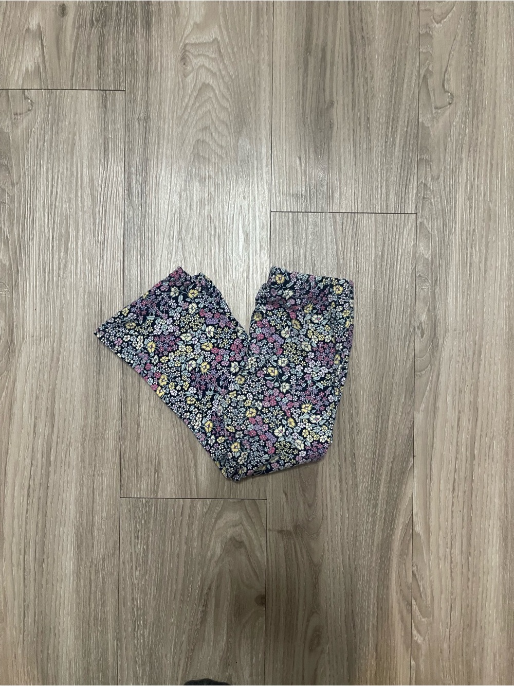 GAP Girls Floral Leggings - Navy, Pink, Yellow
